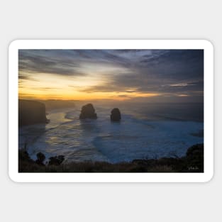 Gog and Magog from the 12 Apostles, Port Campbell National Park, Victoria, Australia. Sticker